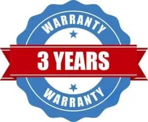 3 year limited warranty