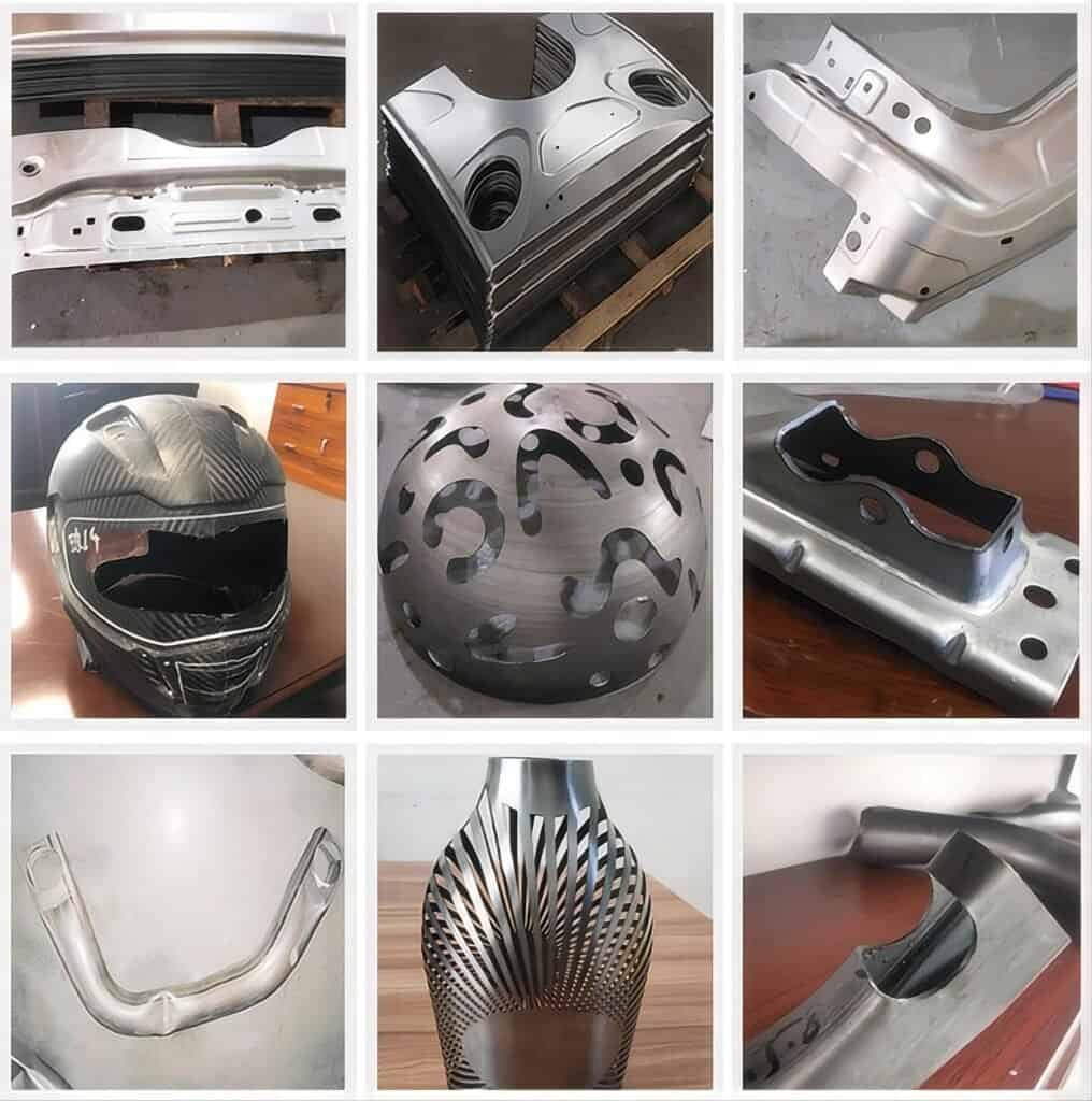 6 Axis Robot Arm Metal Laser Cutting Machine samples