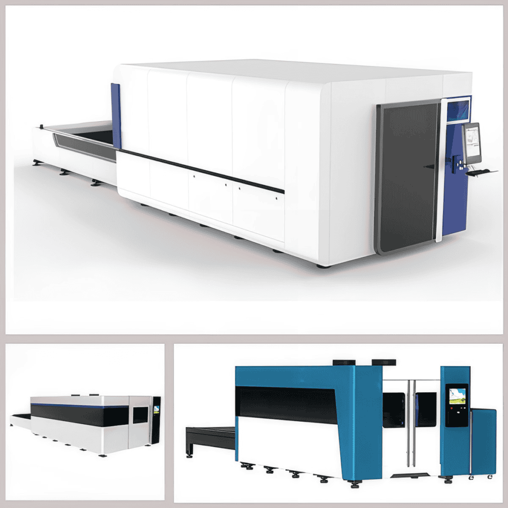 enclosed CNC fiber laser cutter