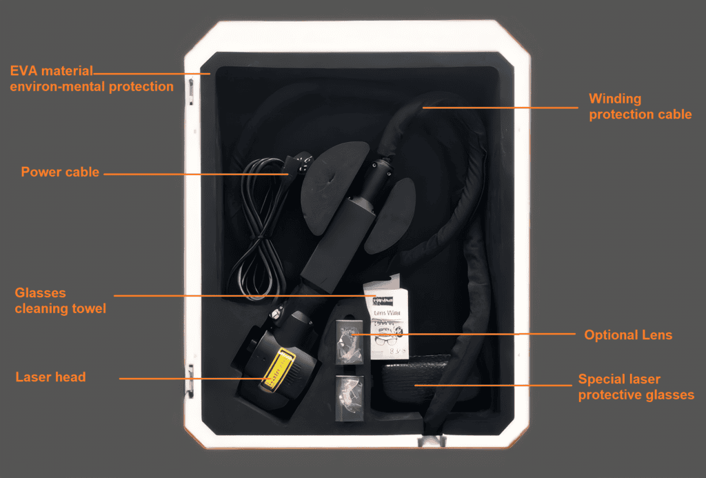 Interior of the trolley case