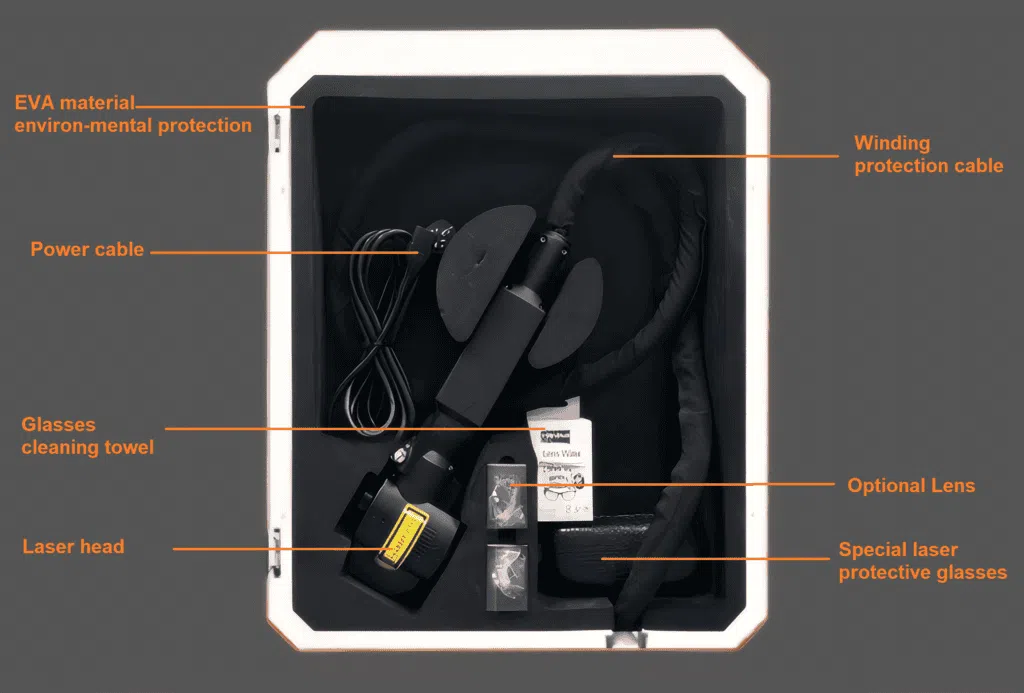 Interior of the trolley case