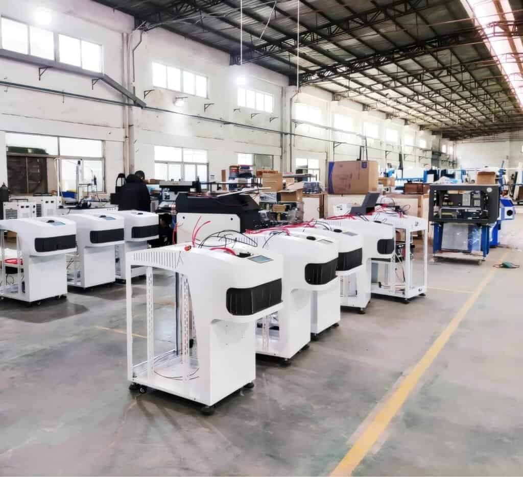 Jewelry laser welding machine workshop
