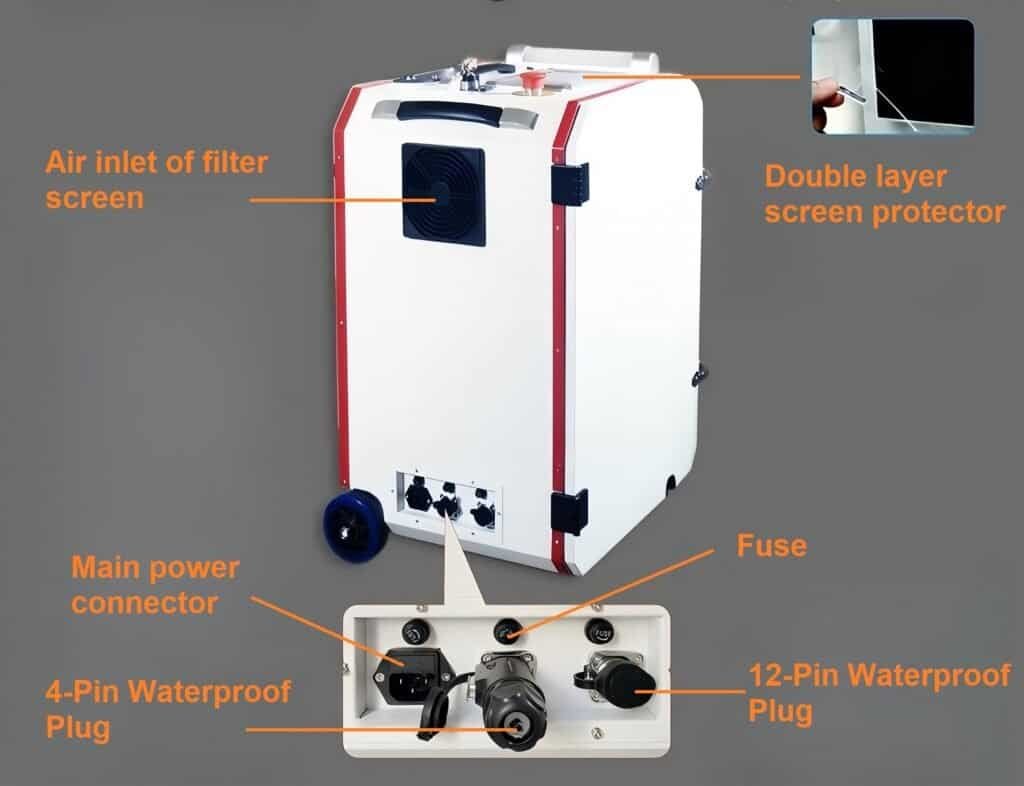 Portable laser cleaning machine appearance