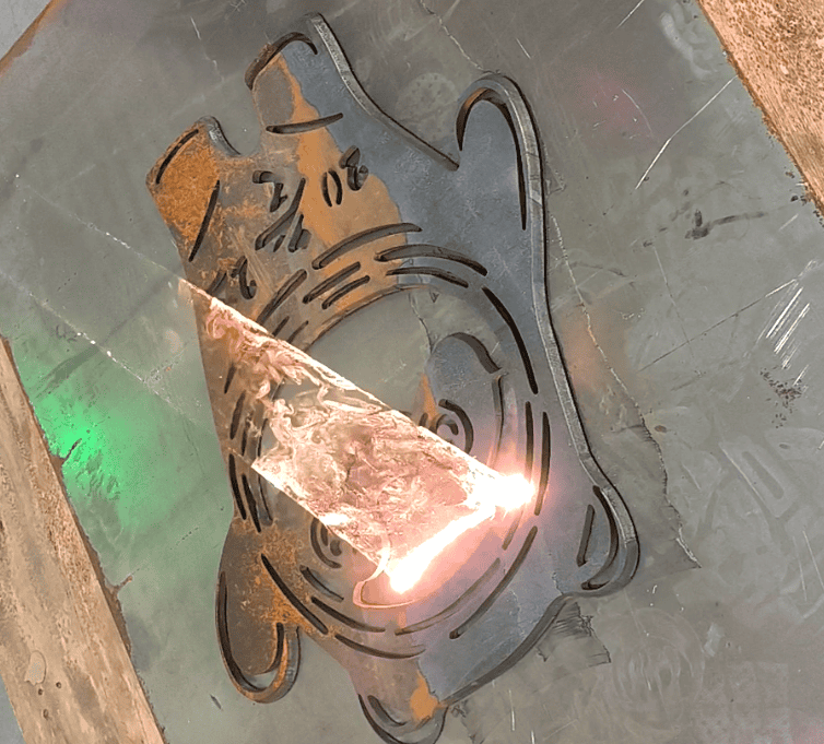 continuous laser rust removal